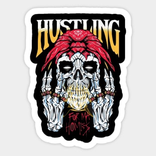 hustling Sticker